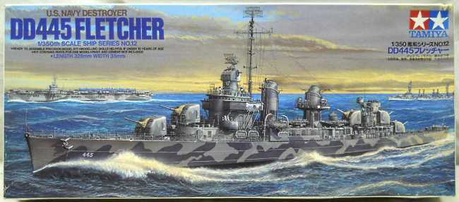 Tamiya 1/350 USS Fletcher DD445 Destroyer, 78012 plastic model kit